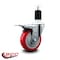 Service Caster 4'' Red Poly Swivel 1-1/2'' Expanding Stem Caster Total Lock Brake SCC-EXTTL20S414-PPUB-RED-112 - alternate 3